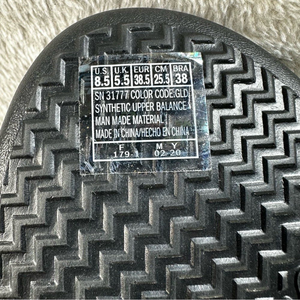 Skechers Black and Gold Women's Sandals - Picture 6 of 6